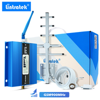 Lintratek wyświetlacz LCD Mini GSM Repeater 900MHz telefonu komórkowego telefon GSM 900 sygnału wzmacniacz + antena Yagi z 10m kabel 1